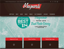 Tablet Screenshot of maynards-excelsior.com